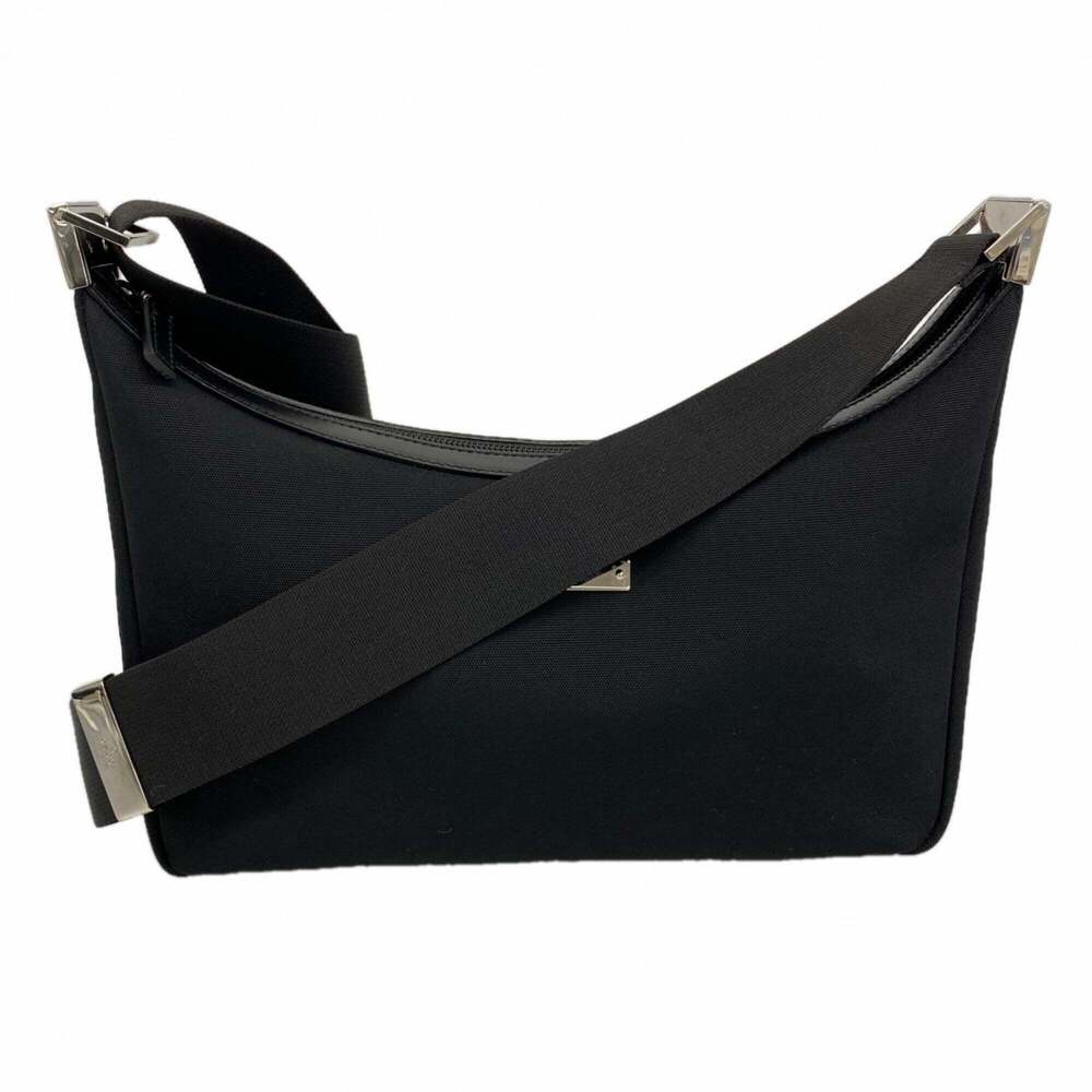 Gucci Shoulder Bag 35098 Canvas Black Women's